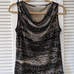 Speckled Black & Tan Top
